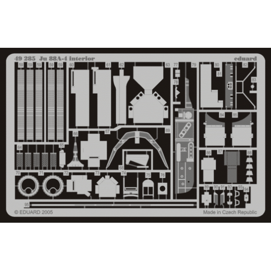 Photoetched set BIG-ED Ju 88A-4, for Dragon kit 1/48 BIG-4833