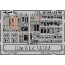 Photoetched set 1/72 He 219 UHU self adhesive, for Dragon kit 1/72 EDUARD SS286