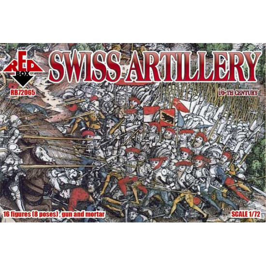 Swiss artillery, 16th century 1/72 RED BOX 72065