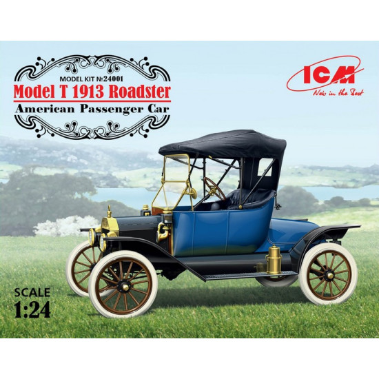 Model T 1913 Roadster, American Passenger Car 1/24 ICM 24001