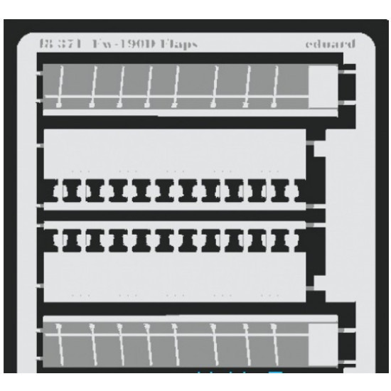 Photoetched set 1/48 Fw-190D flaps, for Dragon/Italeri kit EDUARD 48371