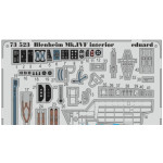 Photoetched set 1/72 Blenheim Mk.IVF interior, for Airfix kit 1/72 Eduard 73523