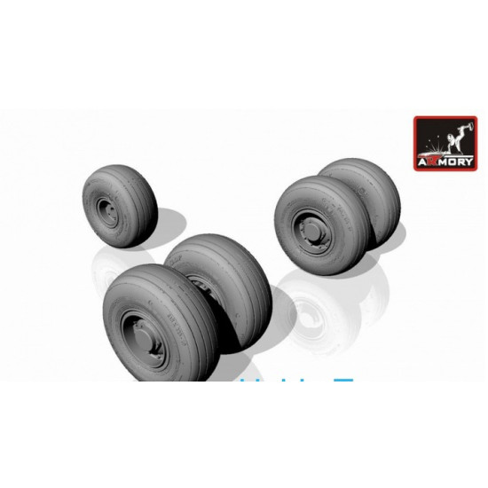 SEPECAT Jaguar wheels, weighted 1/32 ARMORY AR-AW48502