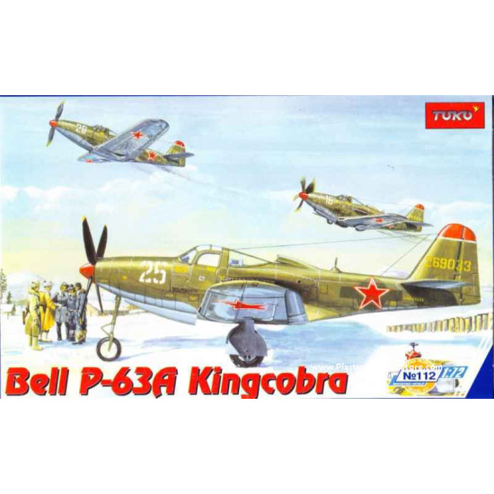Bell P-63A Kingcobra US fighter WWII 1/72 TOKO 112