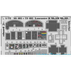 Photoetched set 1/72 Lancaster B Mk.I/B Mk.III interior S.A 1/72 EDUARD EDU-SS485