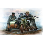 GERMAN MOTORCYCLISTS, WW ERA 1/35 MASTER BOX 35178 NEW