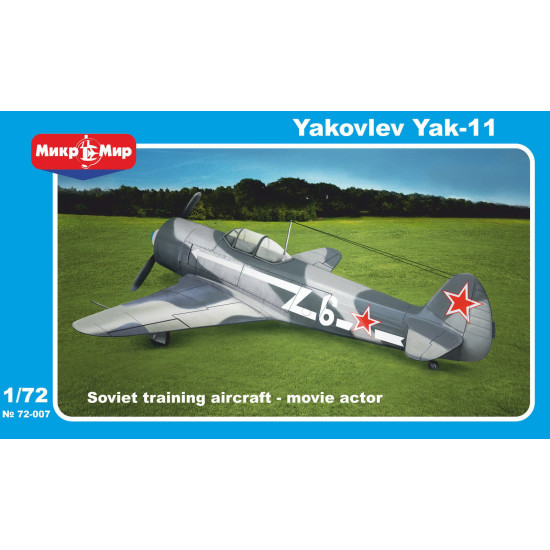 Yakovlev Yak-11 Soviet training aircraft - movie actor 1/72 MICRO-MIR 72-007