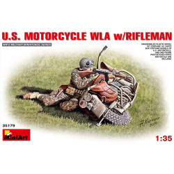 U.S.Motorcycle WLA with Rifleman 1/35 MINIART 35179