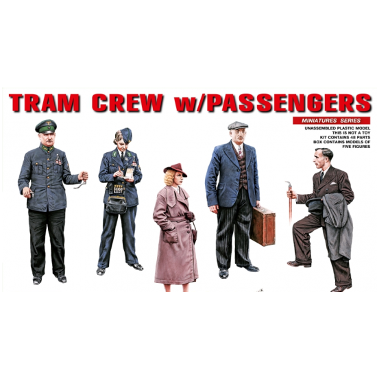 TRAM CREW WITH PASSENGERS 1/35 MINIART 38007
