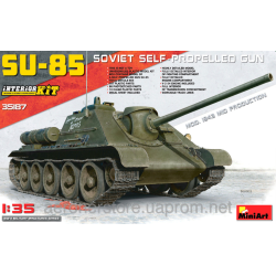 SU-85 MOD. 1943 (MID PRODUCTION) W/FULL INTERIOR 1/35 MINIART 35187