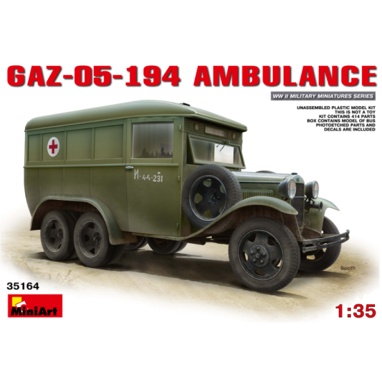 GAZ-05-194 AMBULANCE 1/35 MINIART 35164