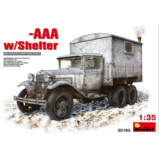 GAZ-AAA WITH SHELTER 1/35 MINIART 35183