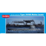 GERMAN SUBMARINE TYPE XVIIB WALTER BOATS 1/144 MICRO-MIR 144-006