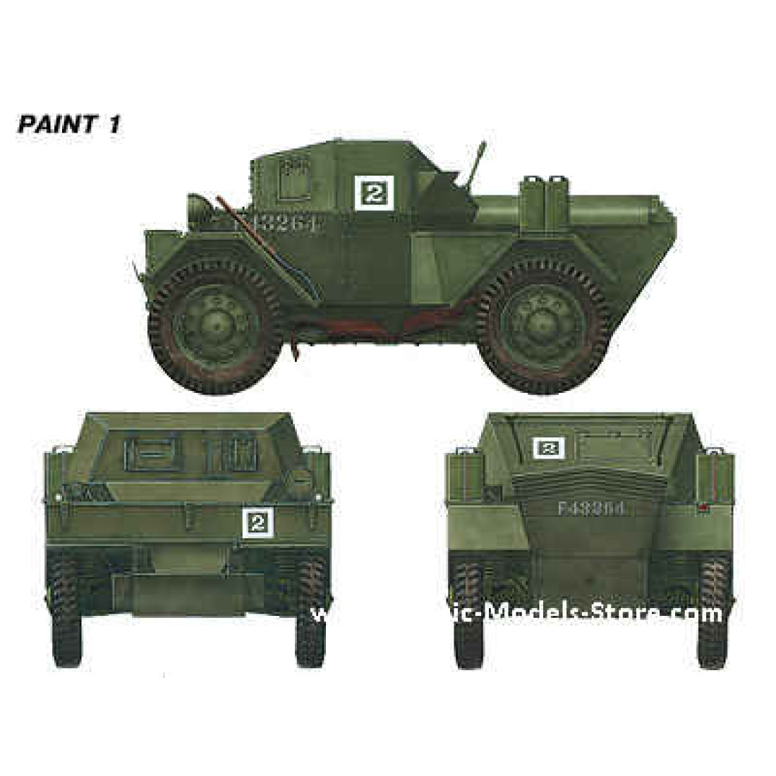 Daimler DINGO Mk.II SCOUT CAR w/CREW Pz.Kmpf. Mk.I 202(e) 1/35 Miniart 35074 Model Kit Armor