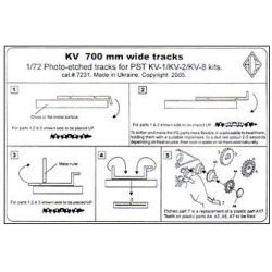 KV 700MM WIDE TRACKS 1/72 ACE PE7231