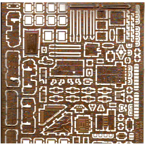 PHOTO-ETCHED SET 1/72 MI-24A/V/D/P AND 35M, FOR ZVEZDA KIT 1/72 ACE PE7258