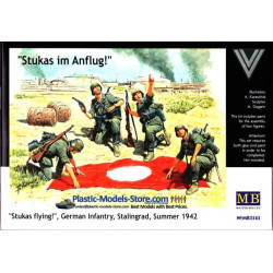 Stukas im Anflug 4 figures with flag 1/35 Master Box 3545
