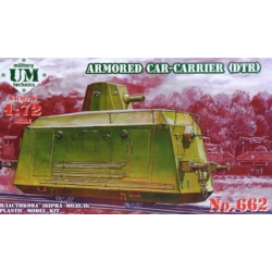 ARMORED CAR-CARRIER (DTR) on rail 1/72 UMMT 662