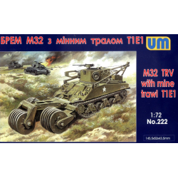 M32 TANK RECOVERY VEHICLE WITH MINE TRAWL T1E1 1/72 UM 222