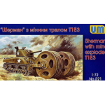 SHERMAN WITH MINE EXPLODER T1E3 1/72 UM 221