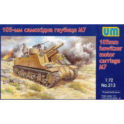 M7 105MM HOWITZER MOTOR CARRIAGE 1/72 UM 213
