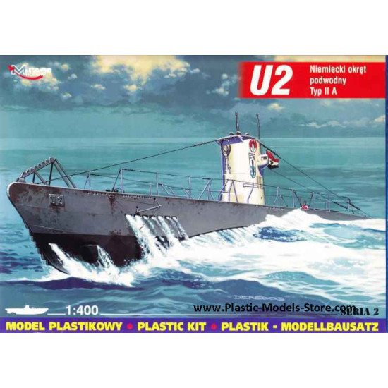 U-2 German submarine type IIA 1/400 Mirage 40023