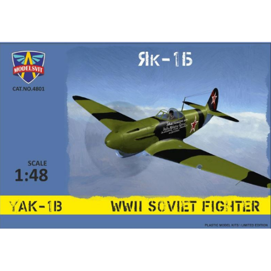 YAK-1B WWII SOVIET FIGHTER 1/48 MODELSVIT 4801