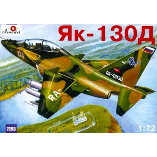 YAKOVLEV YAK-130D RUSSIAN MODERN TRAINER AIRCRAFT 1/72 AMODEL 7293 YAKOVLEV YAK-130D RUSSIAN MODERN TRAINER AIRCRAFT 1/72 AMODEL 7293