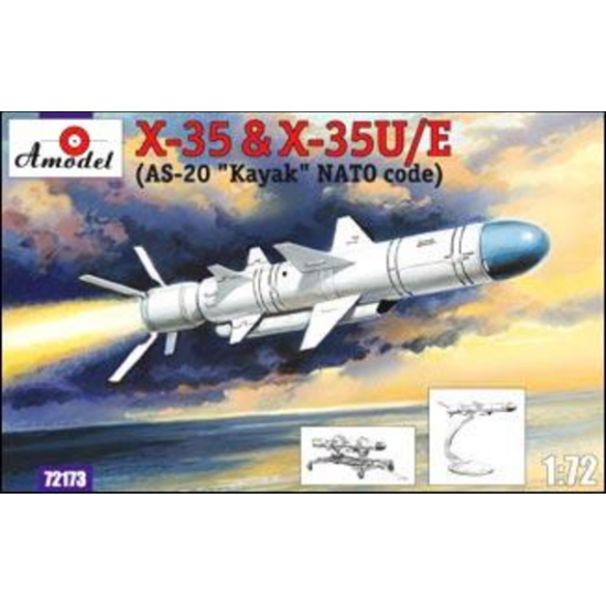 KH-35 AND KH-35U/E (AS-20 KAYAK) SOVIET GUIDED MISSILE 1/72 AMODEL 72177