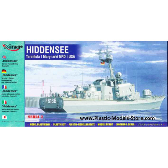 Hiddensee Tarantul I missile corvette ship 1/400 Mirage 40232