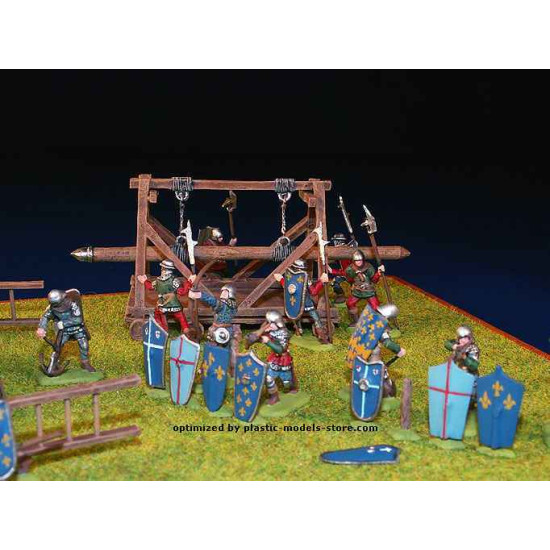 FRENCH FOOT SOLDIERS WITH RAMS XV century 1/72 MiniArt 72003
