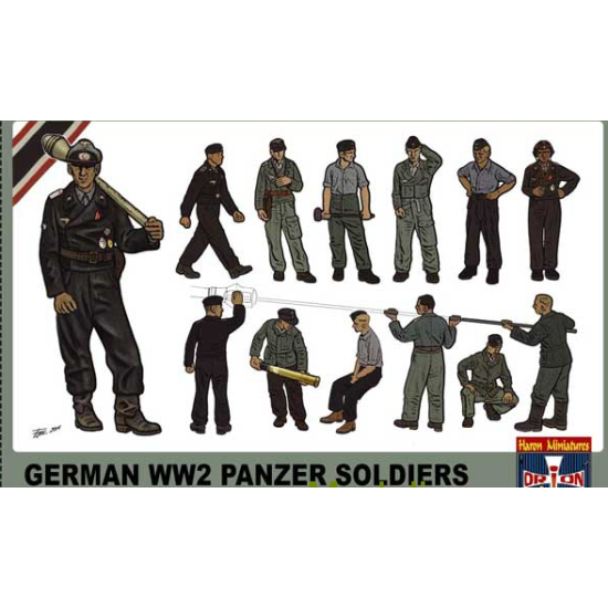 WWII GERMAN PANZER SOLDIERS, SET 2 1/72 ORION 72047