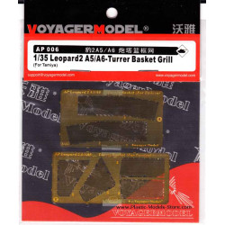 1/35 Leopard2 A5/A6-Turrer Basket Grill (For TAMIYA) Voyager AP006