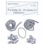 ASSEMBLED METAL TRACKS FOR PZ-III, IV 1/35 SECTOR35 3562-SL