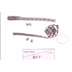 ASSEMBLED METAL TRACKS FOR BT-7, BT-7M (MOD 1937 YEAR) 1/35 SECTOR35 3549-SL
