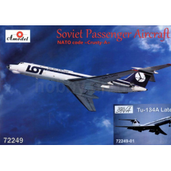 TUPOLEV TU-134A, LATE LOT/AEROFLOT AIRLINER 1/72 AMODEL 72249