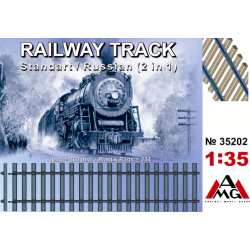 RAILWAY TRACK (STANDARD/RUSSIAN 2 IN 1) 1/35 AMG 35202