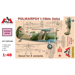 POLIKARPOV I-15 BIS (LATE) 1/48 AMG 48309