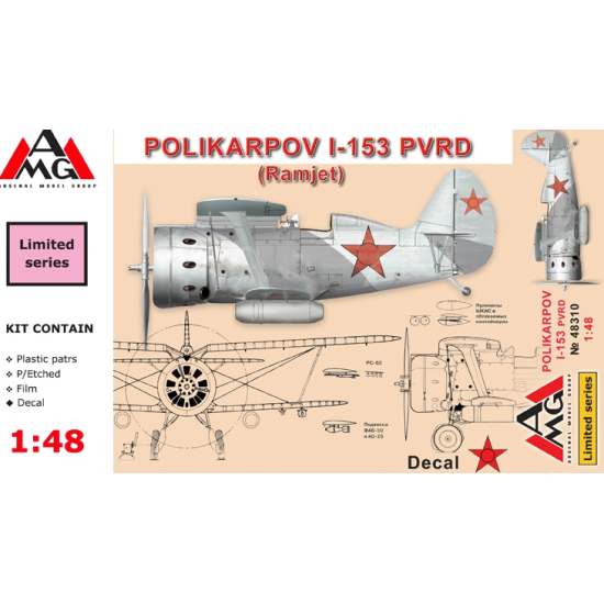 POLIKARPOV I-153 PVRD (RAMJET) 1/48 AMG 48314
