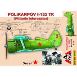 POLIKARPOV I-153 TK (ALTITUDE INTERCEPTOR) 1/48 AMG 48312