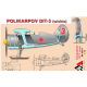 POLIKARPOV DIT-3 (W/SKIS) FIGHTER 1/48 AMG 48317