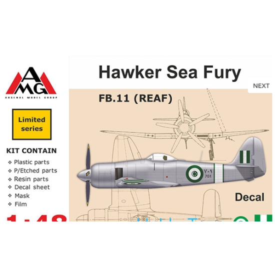 FB.11 (REAF) HAWKER SEA FURY 1/48 AMG 48607