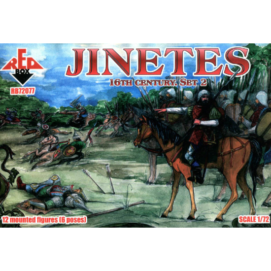 JINETES, 16TH CENTURY. SET 2 1/72 RED BOX 72077