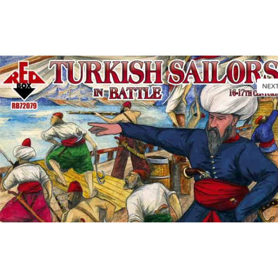 TURKISH SAILORS IN BATTLE, 16-17TH CENTURY 1/72 RED BOX 72079