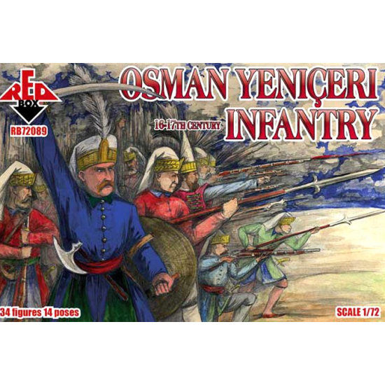 OSMAN YENICERI INFANTRY, 16-17TH CENTURY 1/72 RED BOX 72089