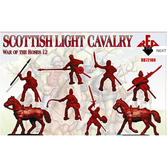 SCOTTISH LIGHT CAVALRY, WAR OF THE ROSES 12 1/72 RED BOX 72108