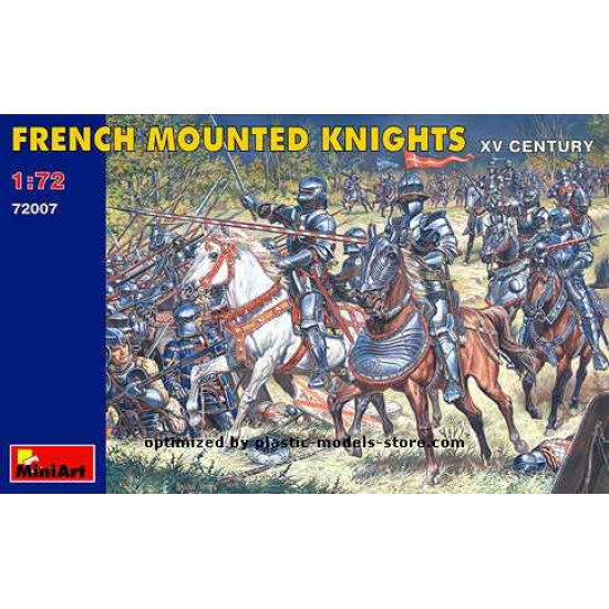 French Mounted Knights XV Century MIN72007 Miniart 1:72 