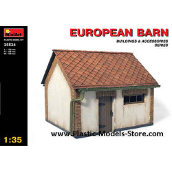 EUROPEAN BARN building 1/35 Miniart 35534