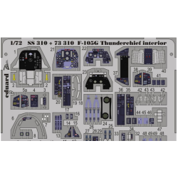 PHOTO-ETCHED SET 1/72 F-105G THUNDERCHIE INTERIOR COLOR, FOR TRUMPETER KIT 1/72 EDUARD SS310