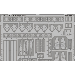 PHOTO-ETCHED SET 1/48 A-6 WING FOLD, FOR KIN KIT 1/48 EDUARD 48732